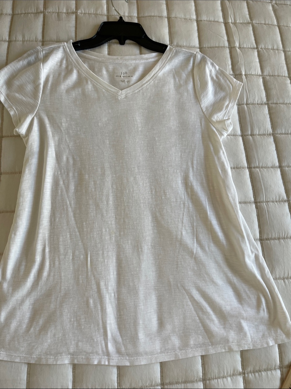J Jill women’s cap sleeve Pima cotton V-neck top, small